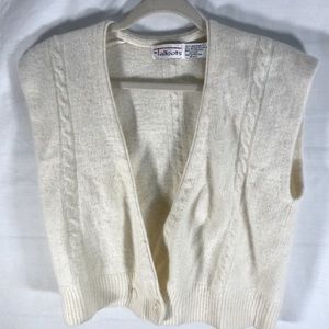 Talbots 90’s Angora & Lambs Wool Sweater Vest Women’s Large.